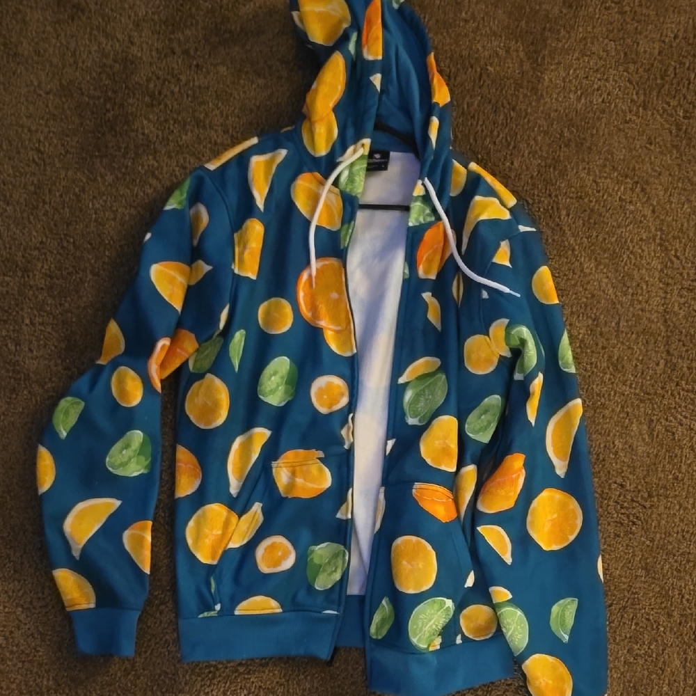 Colorful Fruit Pattern Hoodie